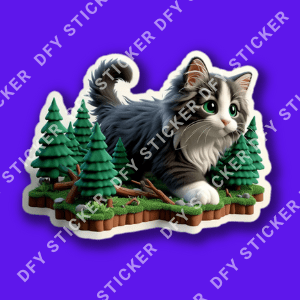 DFY Cute Kitty Stickers