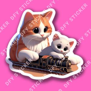 DFY Cute Kitty Stickers