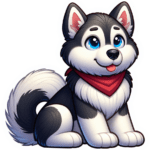 Husky Dog Stickers