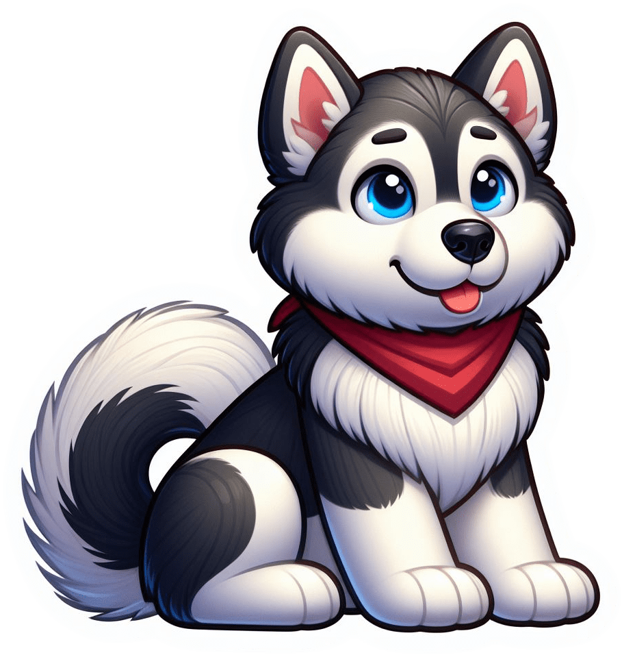 Husky Dog Stickers